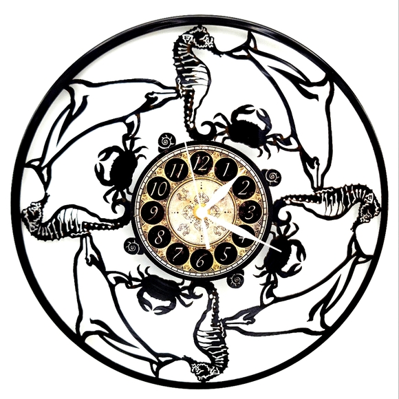 SEA LIFE vinyl record clock - Picture 1 of 2